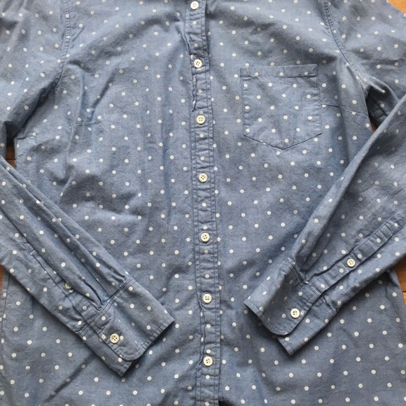 J. Crew chambray dot shirt - Picture 5 of 6